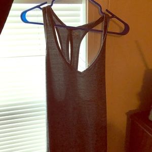 Gray Crossback Athletic Top